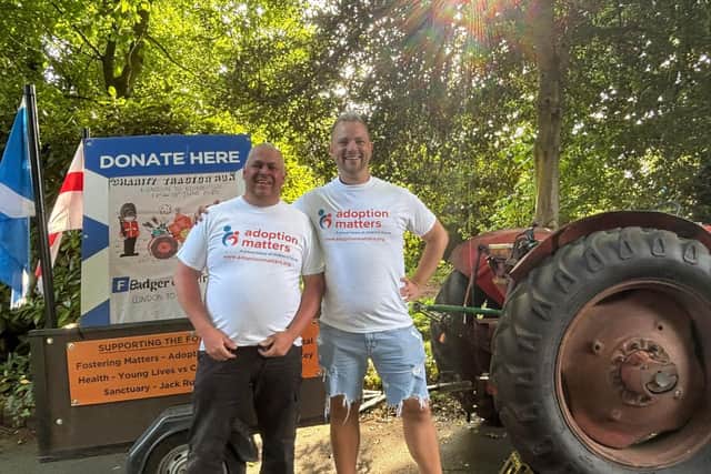 Brian Kettell (left) with Jamie Bennett (right).