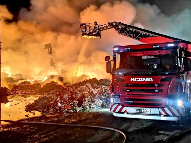 45 firefighters tackled the blaze at its height.