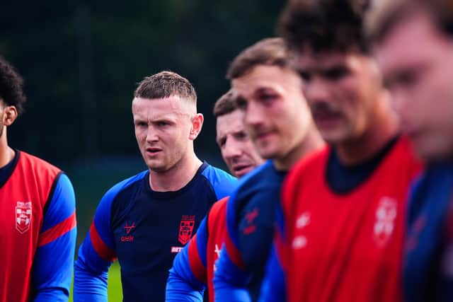 Leeds Rhinos' Harry Newman didn't feature for England against Australia at Wembley, but is "in contention" for Saturday's second Test in Liverpool. Picture by Olly Hassell/SWpix.com.