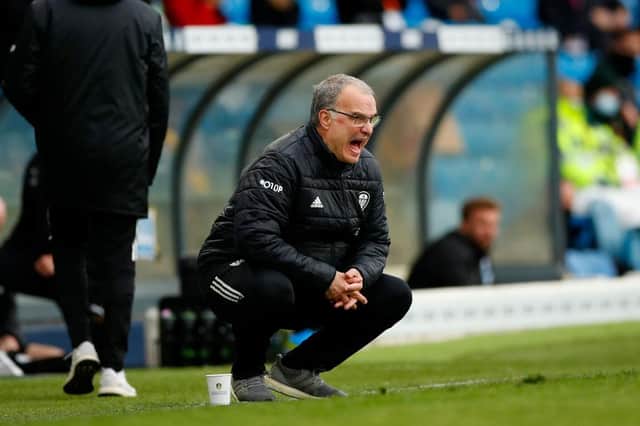 Marcelo Bielsa, Manager of Leeds United. (Photo by Lynne Cameron - Pool/Getty Images)
