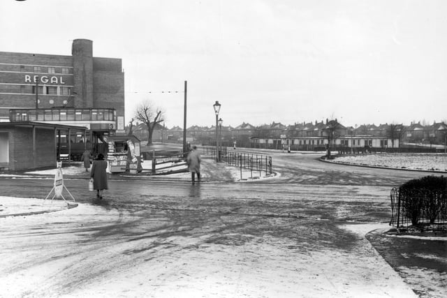 Regal cinema on Cross Gates roundabout in January 1956.