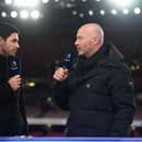 VERDICT: From Alan Shearer, right, pictured with Arsenal boss Mikel Arteta before February's clash against Manchester City at the Emirates. 
Photo by David Price/Arsenal FC via Getty Images.
