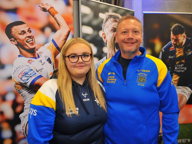 Megan and Dave Wrigglesworth of Pudsey, who had just renewed their season tickets.
