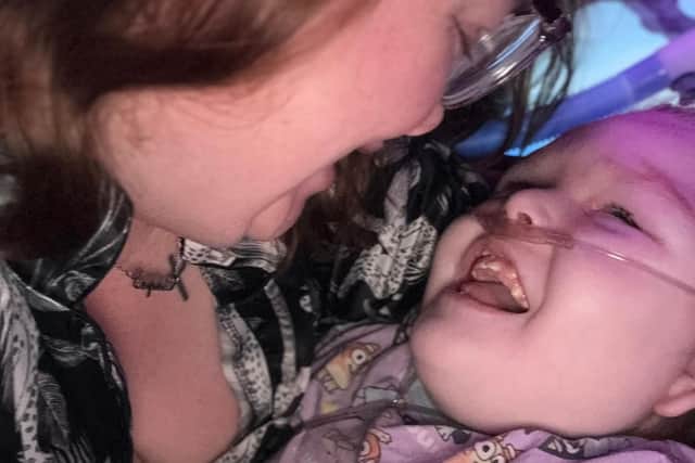Sophie Bateson with her daughter Alayna, who receives care from Martin House Children's Hospice.