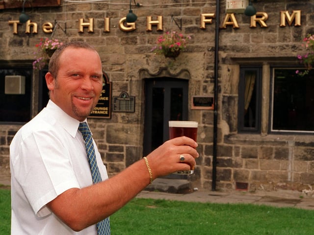 Did you enjoy a drink here back in the day? The High Farm on Farrar Lane. Pictured is licensee Peter Catherwood in September 1997.