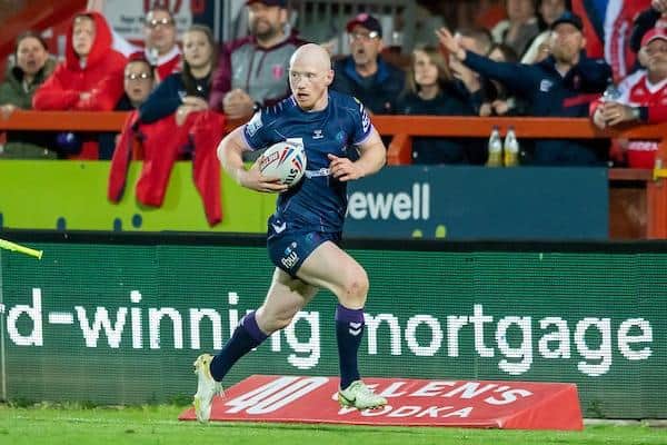 Wigan's Liam Farrell was the extra-time match-winner against Hull KR. Picture by Allan McKenzie/SWpix.com.