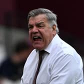Leeds United's English head coach Sam Allardyce reacts on the touchline (Photo by BEN STANSALL/AFP via Getty Images)