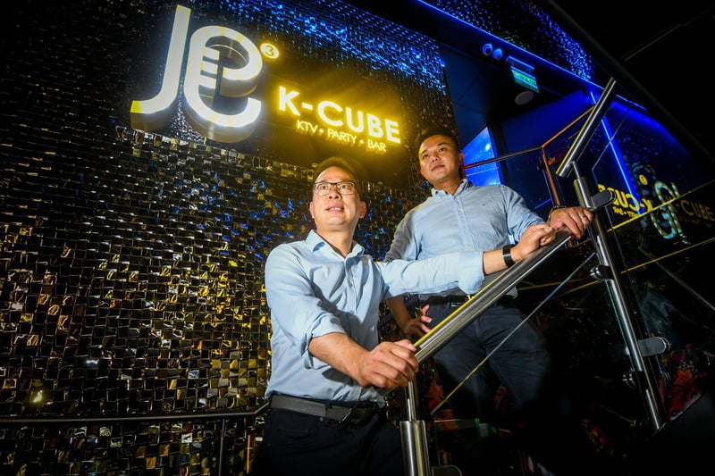 Pictured are the directors of K Cube, Tong Huang, and Jack Lin.