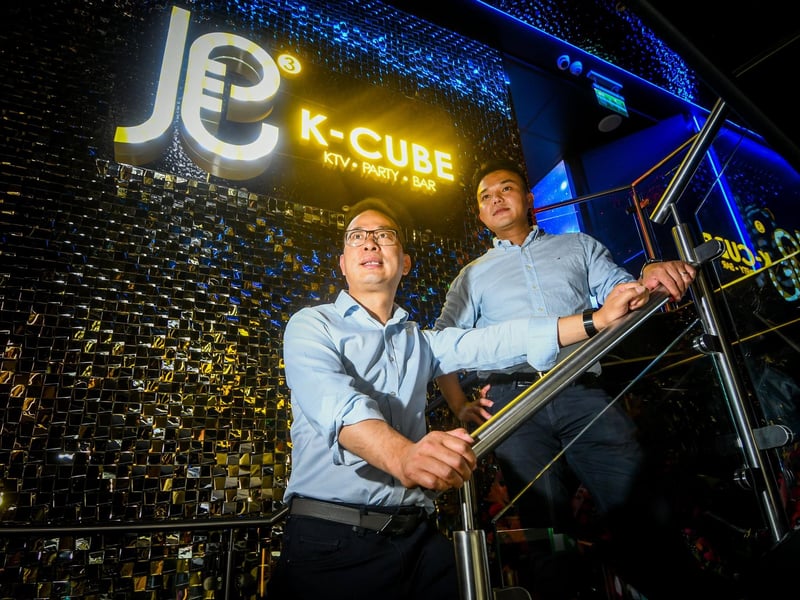 Pictured are the directors of K Cube, Tong Huang, and Jack Lin.