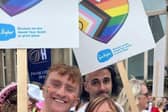 Debbie Thomas and Sue Ryder colleagues attend Leeds Pride 2024