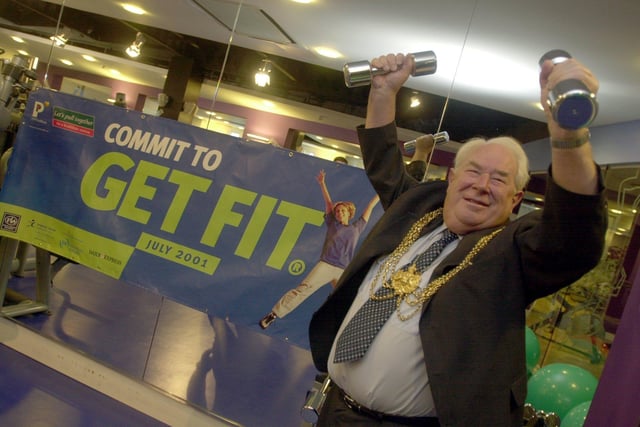 The Lord Mayor of Leeds, Coun David Hudson, pictured launching the Commit To Get Fit campaign at LA Fitness, in Leeds city centre.
