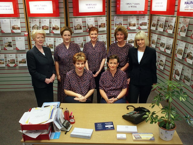 Beverley Kitchen (right) manager at Halifax Property Services on Austhorpe Road pictured with her team in June 1998, from left, Wendy Redman, Kelly Gregson, Fiona Cole, Liz Khan, Linden Jenkins and Tracy Armitage.