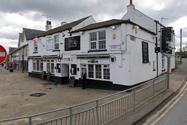 The fight broke out while the two groups of men were watching the football in the Hare and Hounds pub in Rothwell. Photo: Google