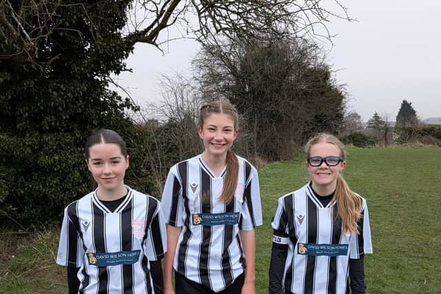 B&DWYW - Three players from Penistone Church FC in their brand new kits