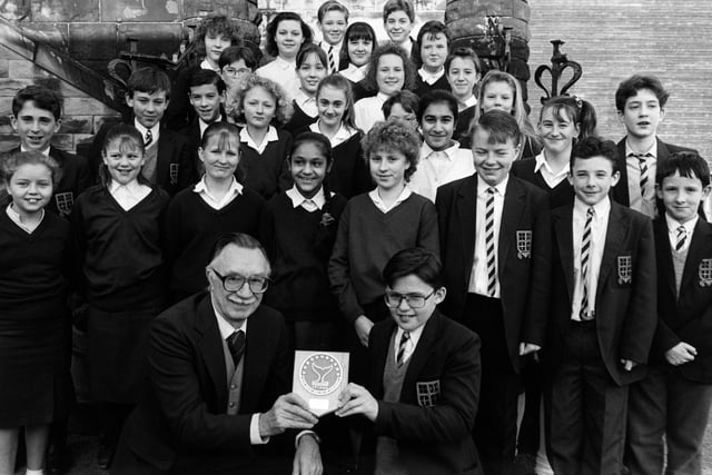 An award is presented to pupils at Morley High. But do you remember what for?