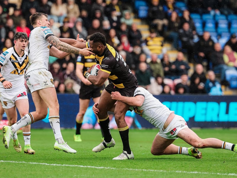 Grade A late contact on passer, one penalty point, total points 2.25 - no further action.