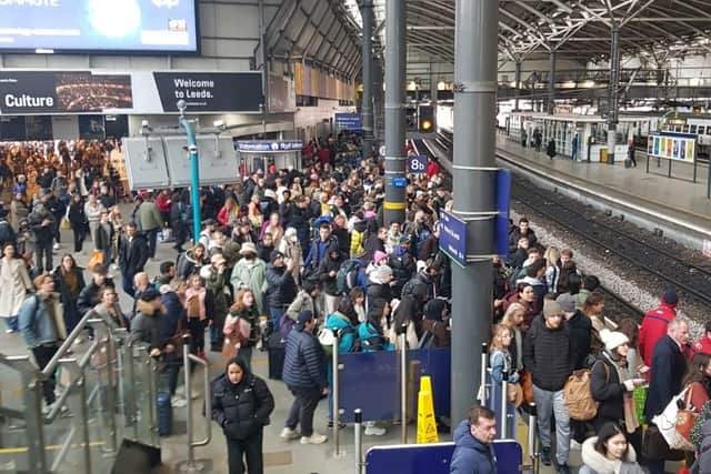 One frustrated passenger shared this image of the chaos.