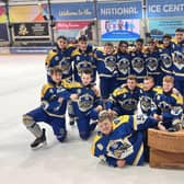 TOP DOGS: Leeds Junior Knights Under-14s celebrate their Division One North title success in Nottingham
