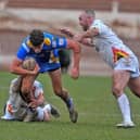 Ben Littlewood, seen in a pre-season game at Bradford Bulls, is closing in on his Leeds Rhinos debut. Picture by Steve Riding.