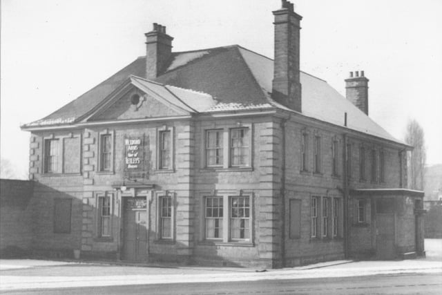 The Mexborough Arms on Harrogate Road pictured in 1935.  It was built on land which had been part of the estate of the Earl of Mexborough and reputedly boasted the largest bowling green in Yorkshire.