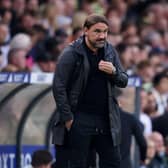 LEEDS, ENGLAND - AUGUST 09: Daniel Farke, Manager of Leeds United, looks on during the Carabao Cup First Round match between Leeds United and Shrewsbury Town at Elland Road on August 09, 2023 in Leeds, England. (Photo by George Wood/Getty Images)