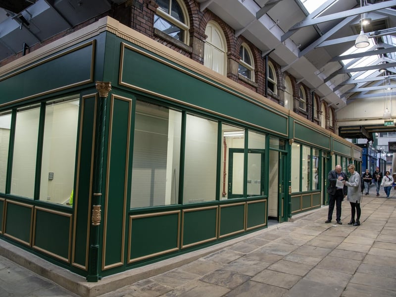 The 19th Century units are the most historic part of the market and work to improve them got underway last year.
