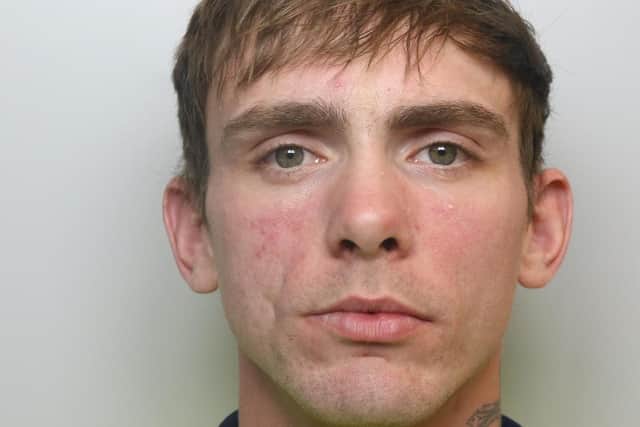 Brendan Marshall, 30, was connected to thousands of pounds worth of crack cocaine after his fingerprints were found on a bag. Photo: West Yorkshire Police