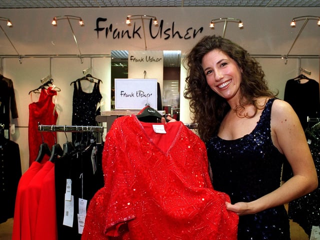 Coronation Street actress Gaynor Faye , who plays Judy Mallett in the soap, opened the Frank Usher fashion boutique inside Allders on The Headrow,.