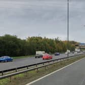 The M1 in Leeds was closed in both directions (Photo: Google)