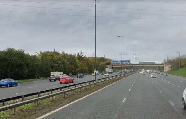 The M1 in Leeds was closed in both directions (Photo: Google)