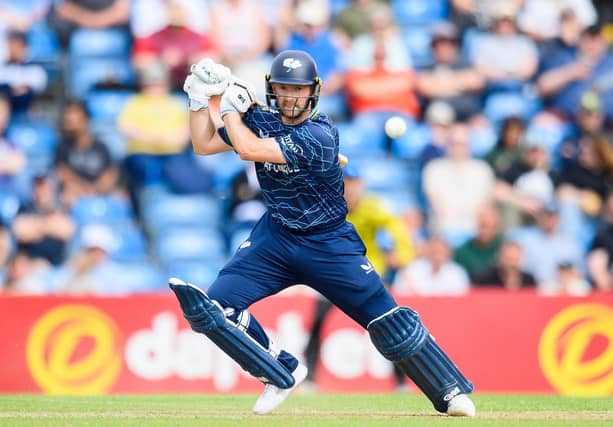 Adam Lyth's heroic efforts were in vain as Yorkshire fell to their first defeat in this year's tournament. Picture by Allan McKenzie/SWpix.com