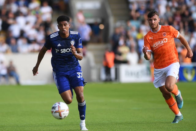 Cody Drameh races down the right flank during the first half of Leeds' 4-0 friendly win (Pic: Jonathan Gawthorpe)