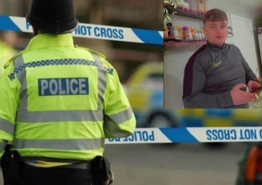 Frost stood over Connor Batty (inset) after shooting him, asking him if he wanted an aspirin.