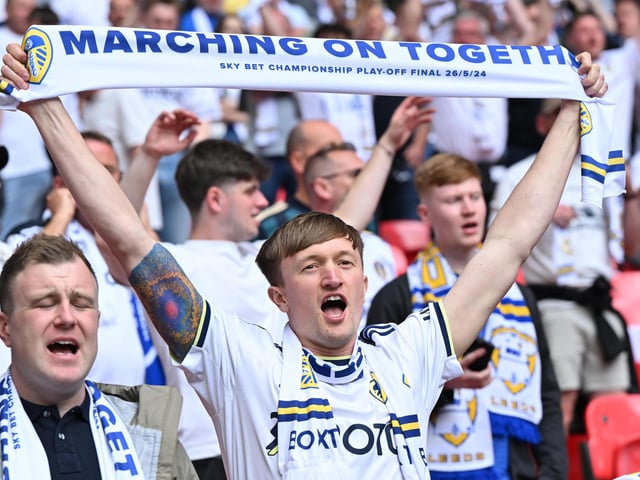 Leeds United's fans at Wembley