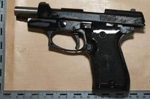 One of the three modified guns that were capable of killing, police found out.