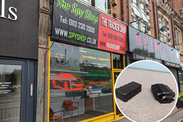 The Spy Shop on Kirkstall Road sells magnetic tracking devices to the general public