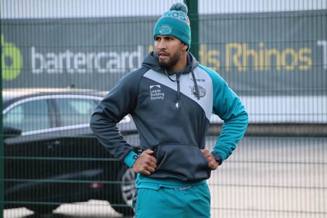 New Rhinos signing Nene Macdonald is continuing his re-hab' from a quad injury. Picture by Phil Daly/Leeds Rhinos.