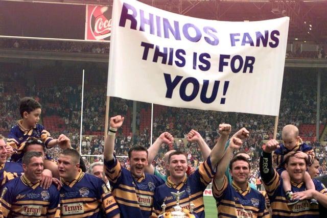 The nLeeds club and fans had waited a long time to lift one of the big trophies.