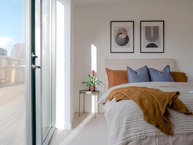 Inside the master bedroom.
