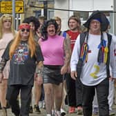 People wearing fancy dress on the Otley Run in Headingley. Archive picture.