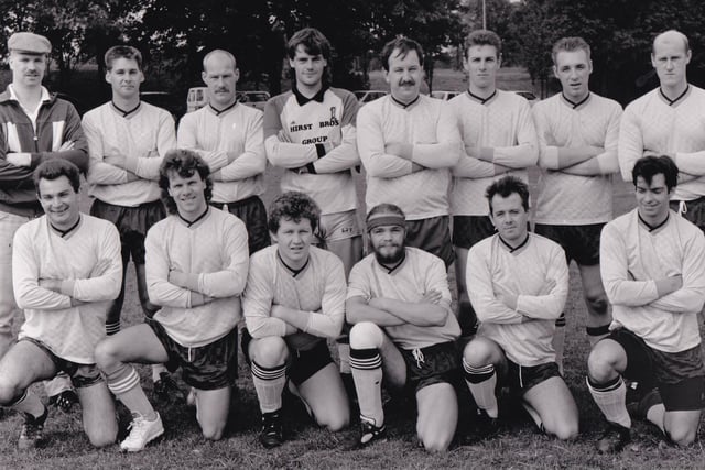 Joc key, who played in Division 4 of the Wakefield Tetley League, pictured in September 1990. Back row, from left, are Phil Peacock (manager), Glynn Curtis, Jim Coyle, Eric Chandler, Milos Lukic, Jeremy Leith, Simon King and John Hall. Front row, from left, are Nigel Biggs, Malcolm Chipman, Martin Kelly, Charlie Pilmer, Mick Garthwaite and Bob Wills.