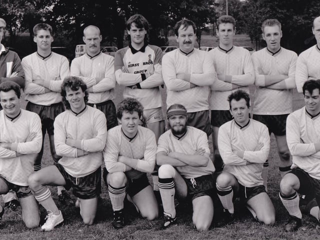Jockey, who played in Division 4 of the Wakefield Tetley League, pictured in September 1990. Back row, from left, are Phil Peacock (manager), Glynn Curtis, Jim Coyle, Eric Chandler, Milos Lukic, Jeremy Leith, Simon King and John Hall. Front row, from left, are Nigel Biggs, Malcolm Chipman, Martin Kelly, Charlie Pilmer, Mick Garthwaite and Bob Wills.