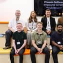 Jamie Baron (second from the left, front row) has joined Phoenix Software as a physical security business development manager, alongside an intake of his fellow new colleagues.