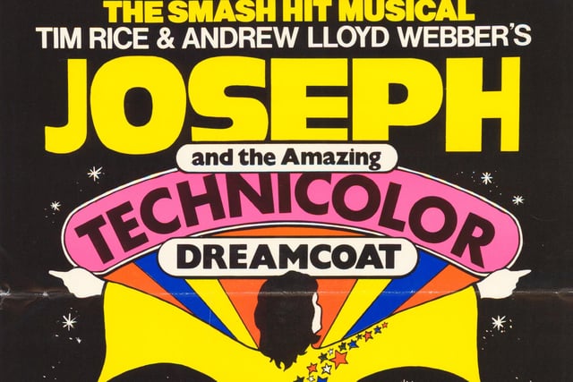 Tim Rice & Andrew Lloyd Webber's '...smash hit musical' Joseph and the Amazing Technicolor Dreamcoat was staged at The Grand in July 1981.