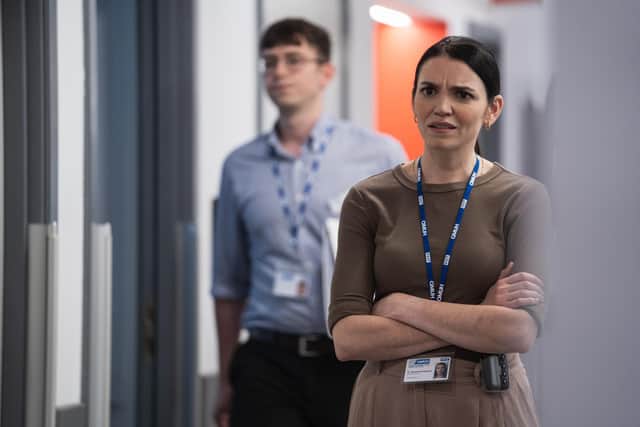 SELIN HIZLI as DR Sophia Hernandez. Photo: © WORLD PRODUCTIONS/ITV.