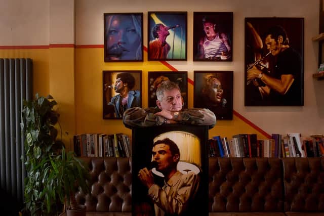 Artist Lee Buccilli, pictured at Melodie 71 in Kirkstall, Leeds. Picture taken by Yorkshire Post Photographer Simon Hulme