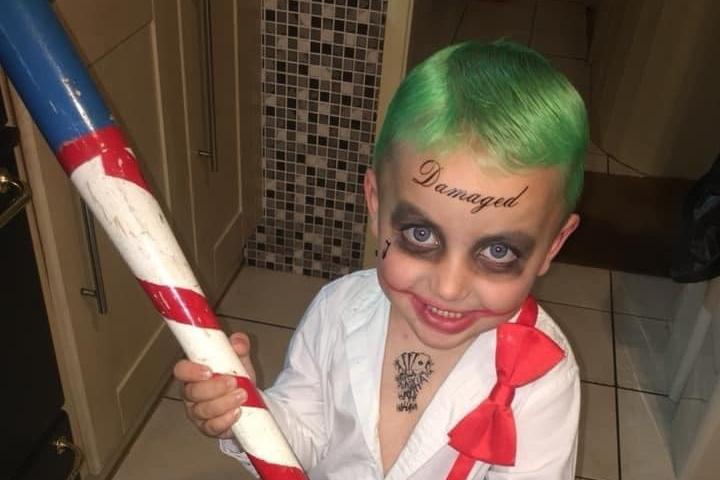 Charlotte Dakin said: "One of my favourites of my little boy as The Joker, taken in 2018."