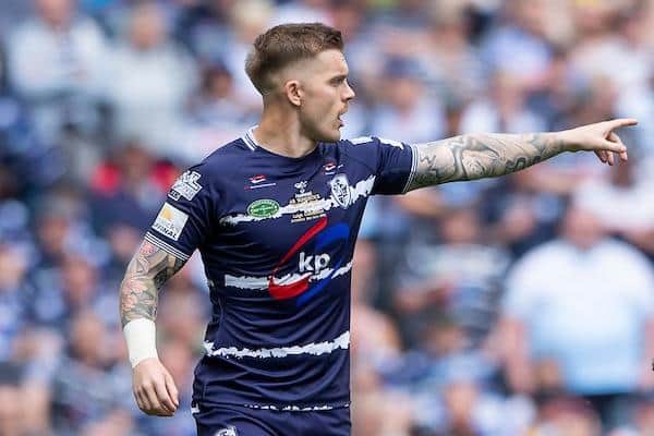 Morgan Smith, who played for Featherstone in last season's 1895 Cup final, will make his first appearance for Wakefield on Boxing Day. Picture by Allan McKenzie/SWpix.com.