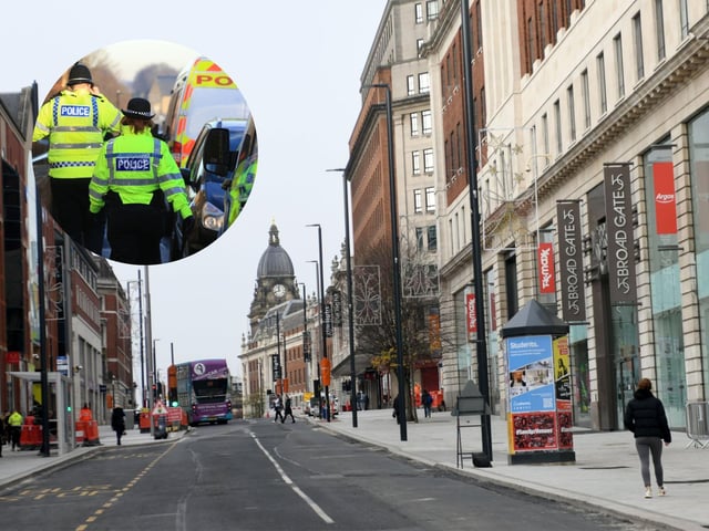There were 7,296 crimes recorded in Headrow and the surrounding streets