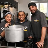 Aky and Tina Suryavansi, pictured with son Akash, run the Homeless Hampers charity in Leeds which helps to feed hundreds in need each week and has just been announced as a recipient of the King's Award for Voluntary Service. Photo: Jonathan Gawthorpe.